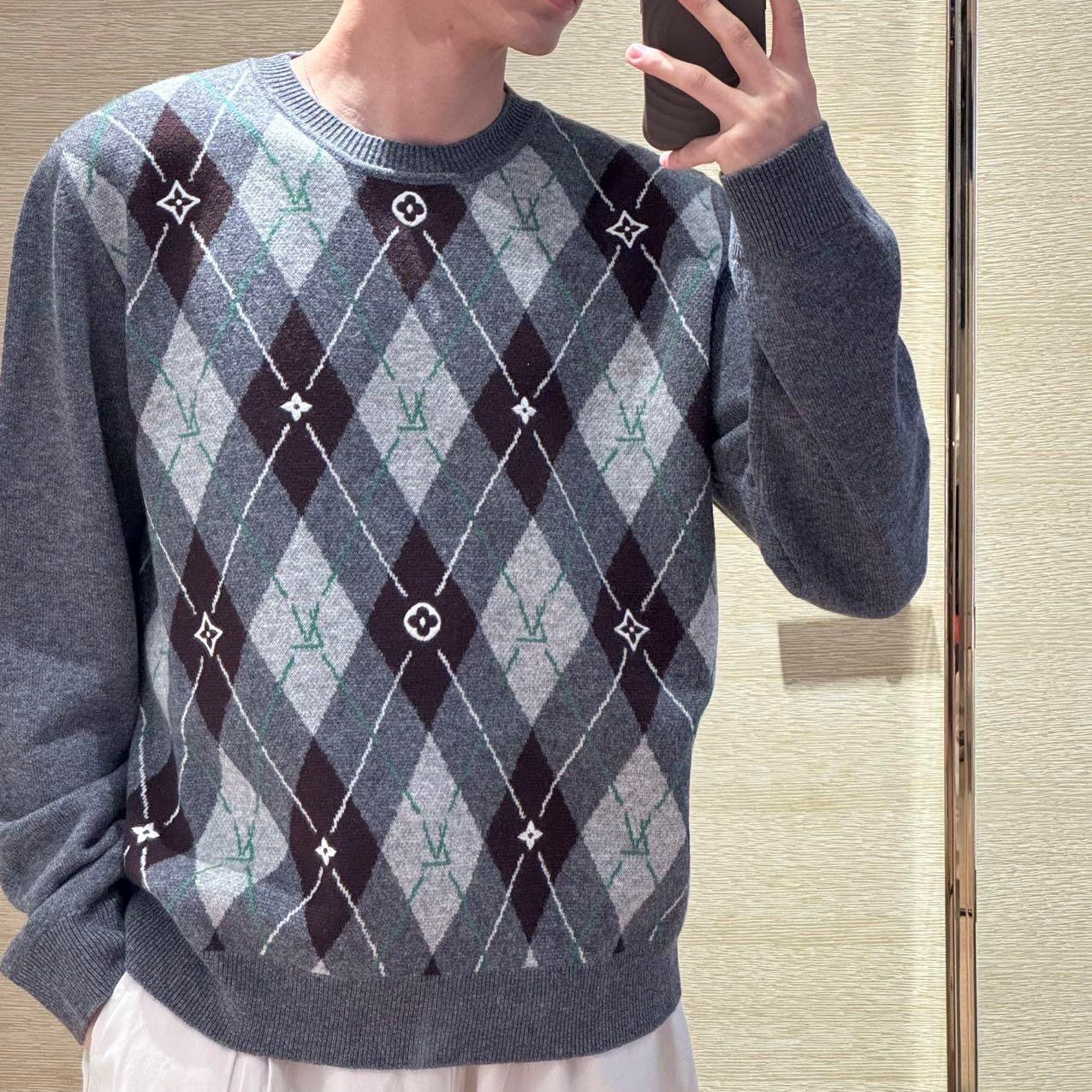 프레피룩 니트티 (Preppy look knit tee)