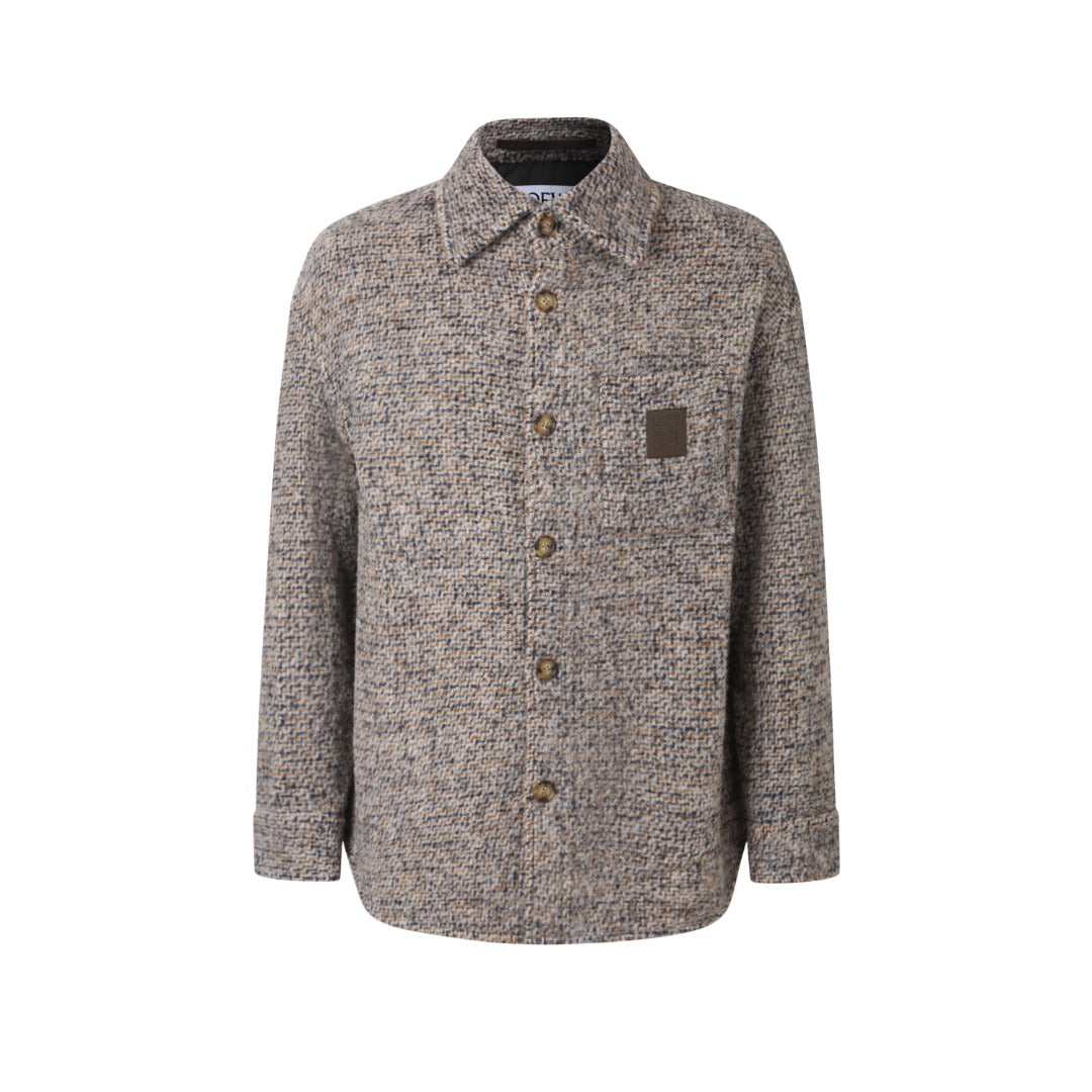 울 블렌드 셔츠 재킷 (Wool blend shirt jacket)