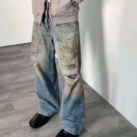 더티 데님팬츠 (Dirty denim pants)