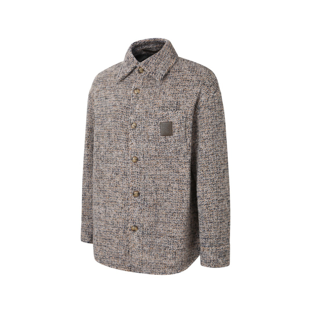 울 블렌드 셔츠 재킷 (Wool blend shirt jacket)