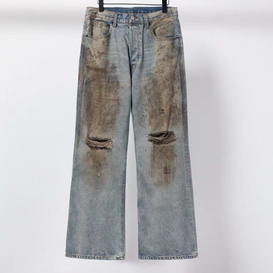 더티 데님팬츠 (Dirty denim pants)