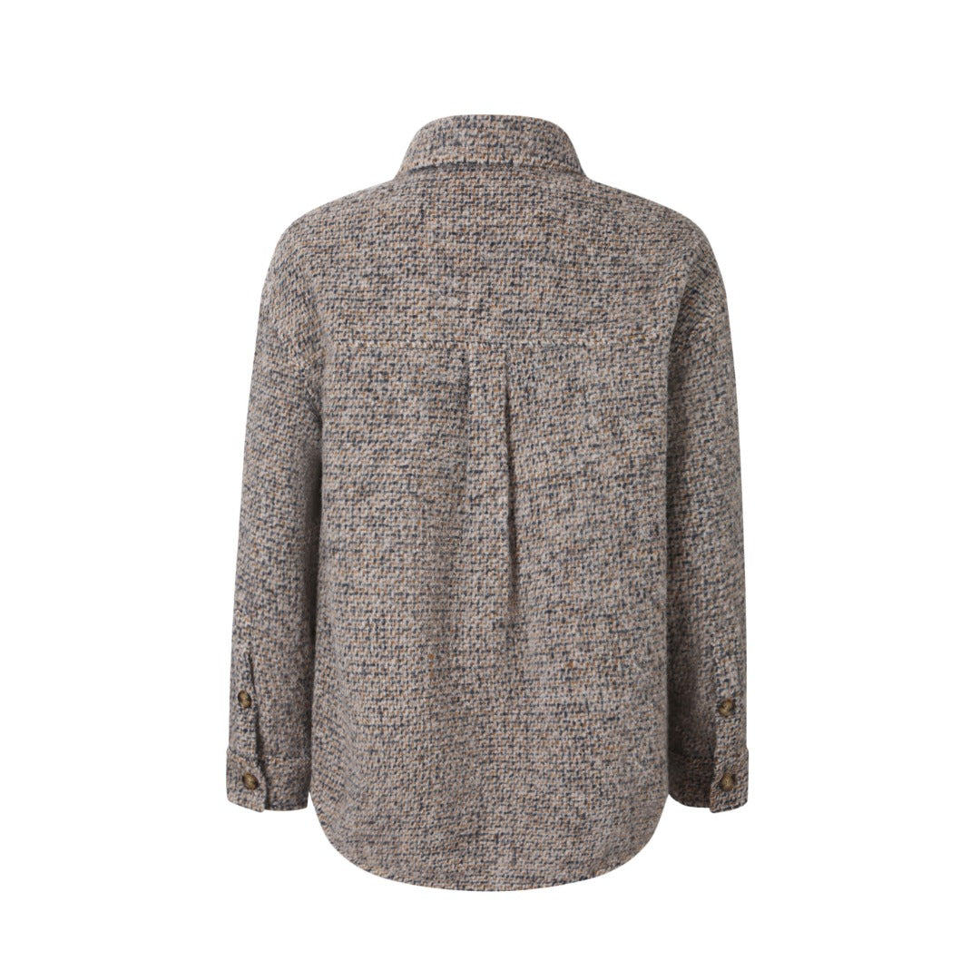 울 블렌드 셔츠 재킷 (Wool blend shirt jacket)