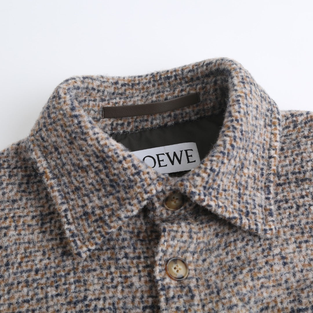 울 블렌드 셔츠 재킷 (Wool blend shirt jacket)