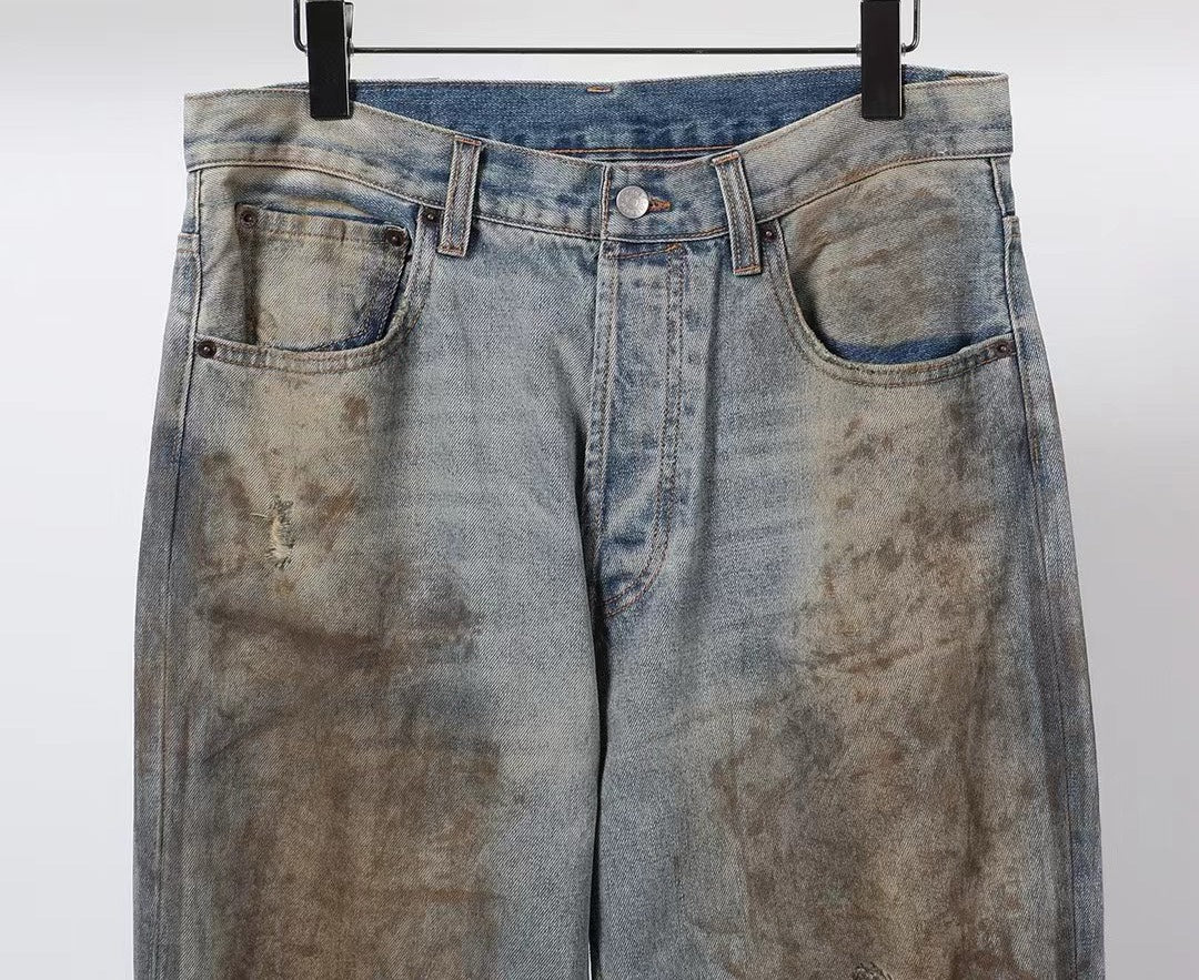 더티 데님팬츠 (Dirty denim pants)