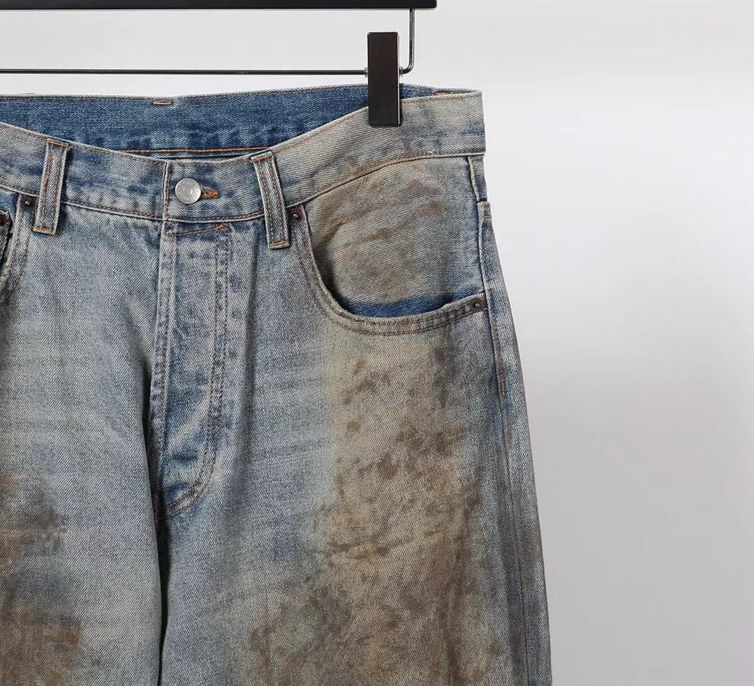 더티 데님팬츠 (Dirty denim pants)