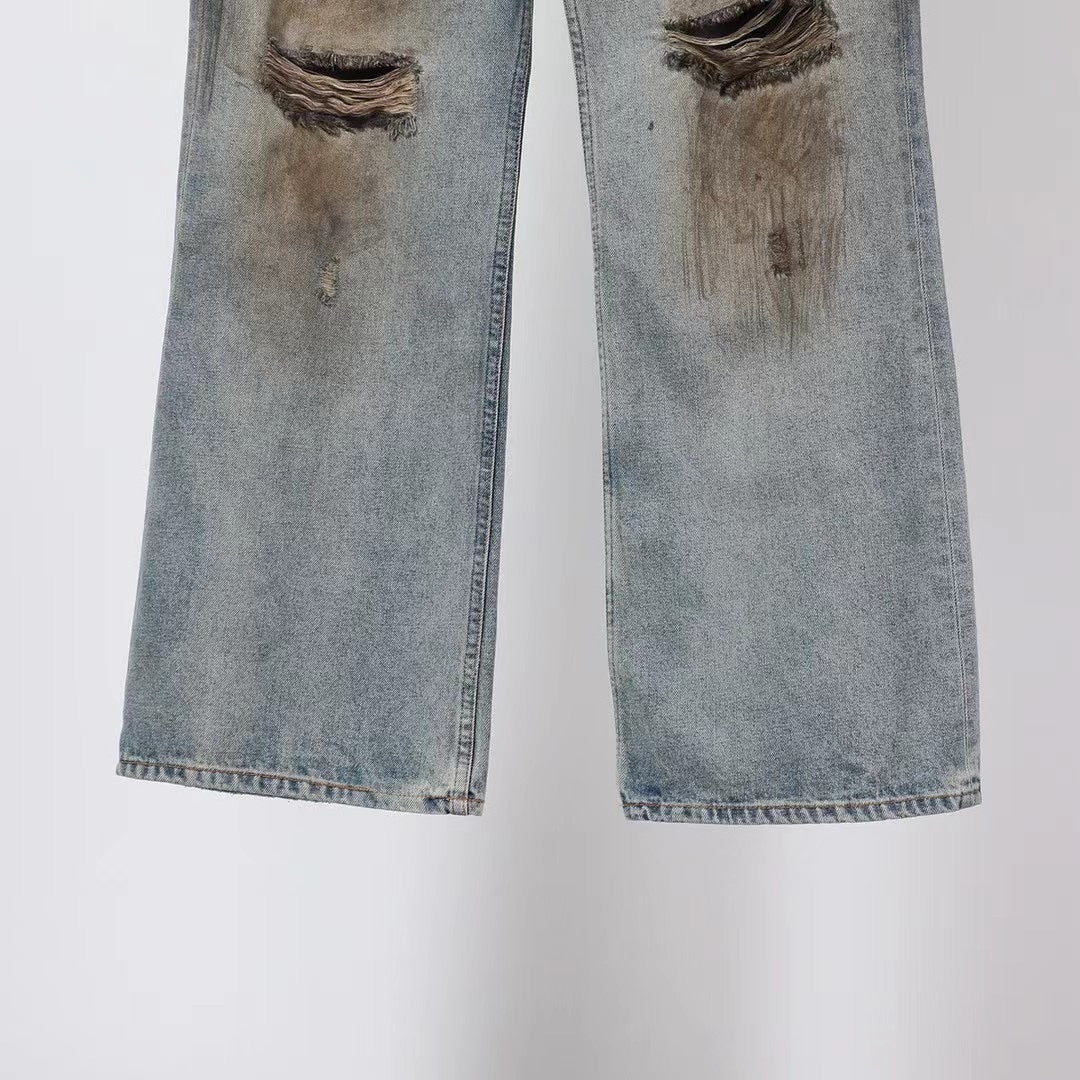 더티 데님팬츠 (Dirty denim pants)