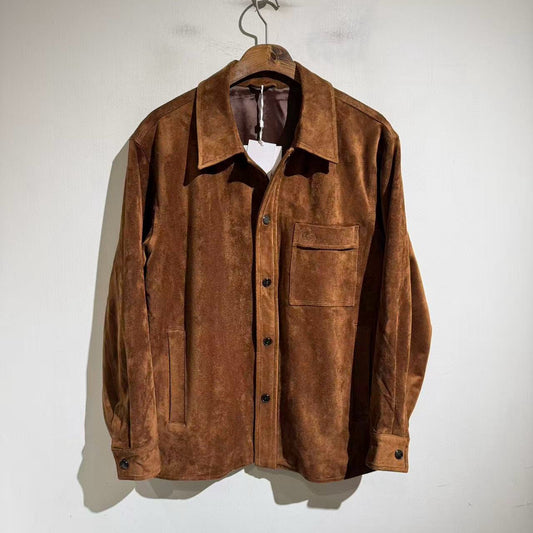 카라멜 가죽셔츠 (Caramel leather shirt)