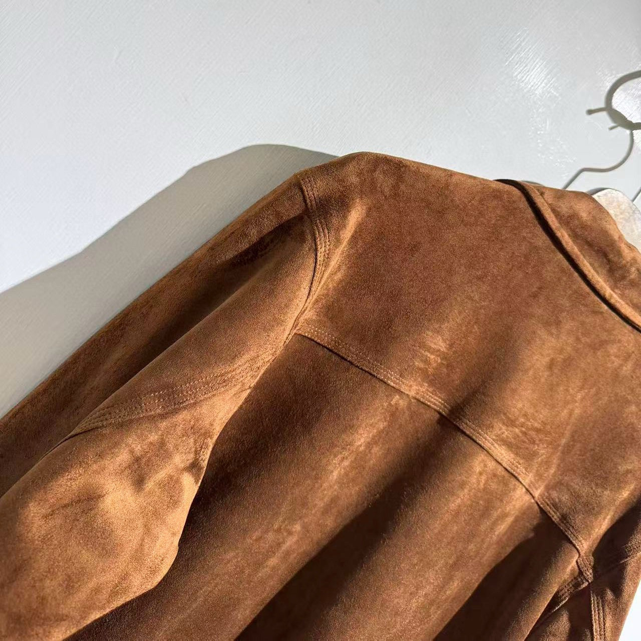 카라멜 가죽셔츠 (Caramel leather shirt)
