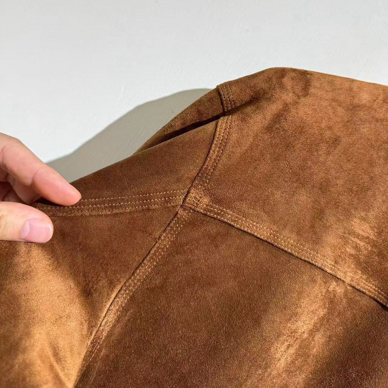 카라멜 가죽셔츠 (Caramel leather shirt)