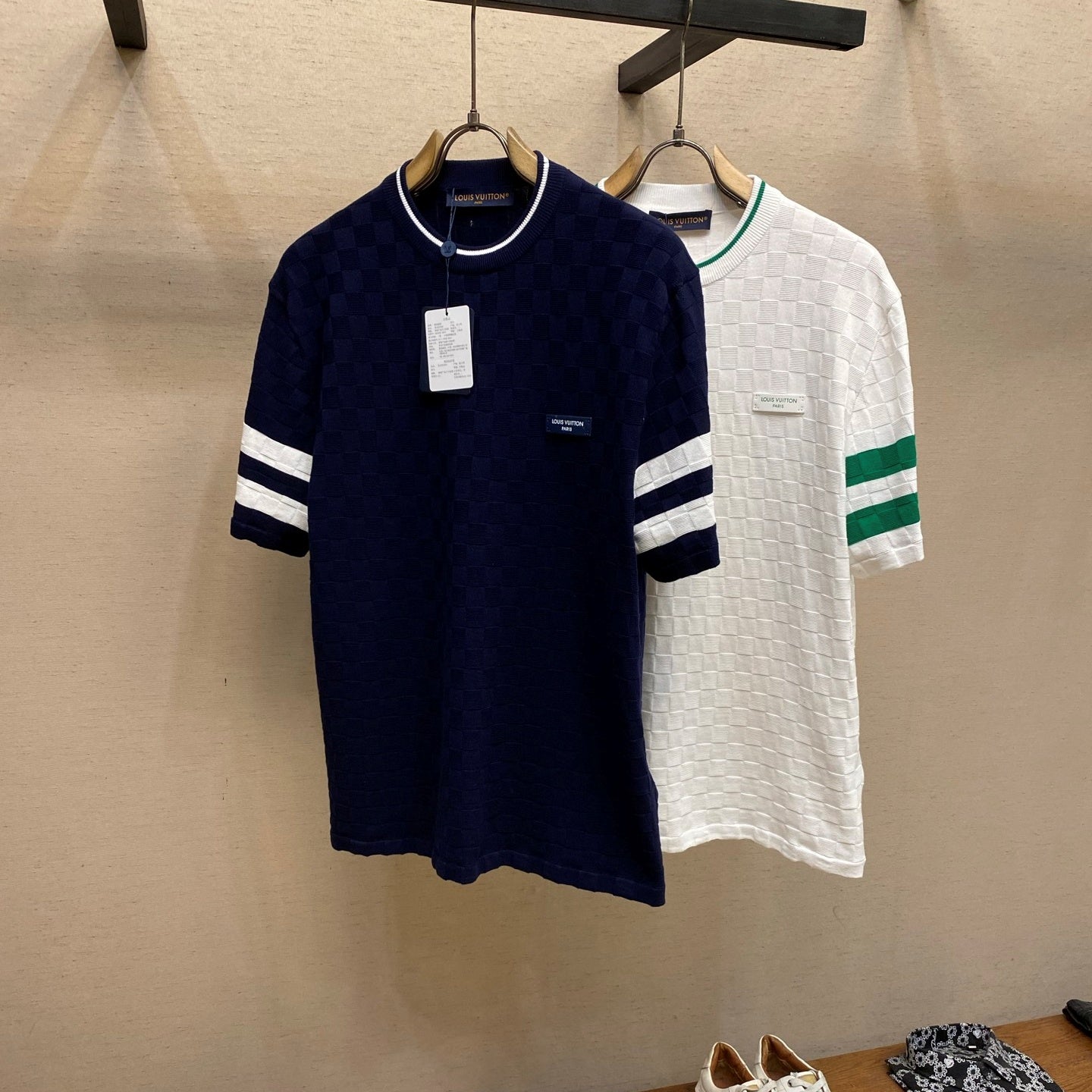 체커보드 반팔세트 (Checkerboard Short-Sleeve Set)