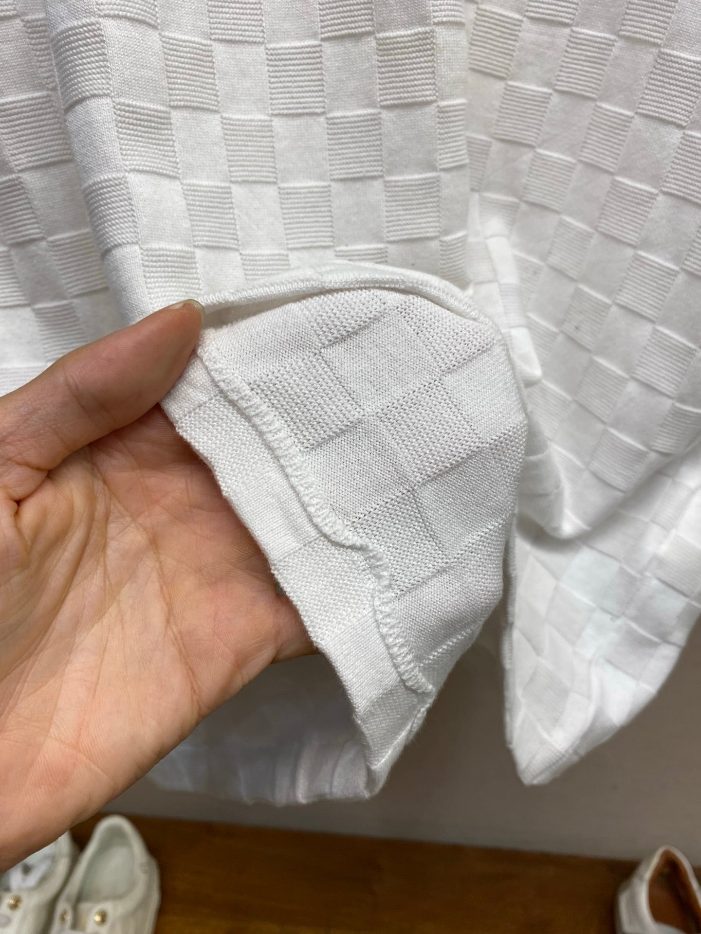체커보드 반팔세트 (Checkerboard Short-Sleeve Set)