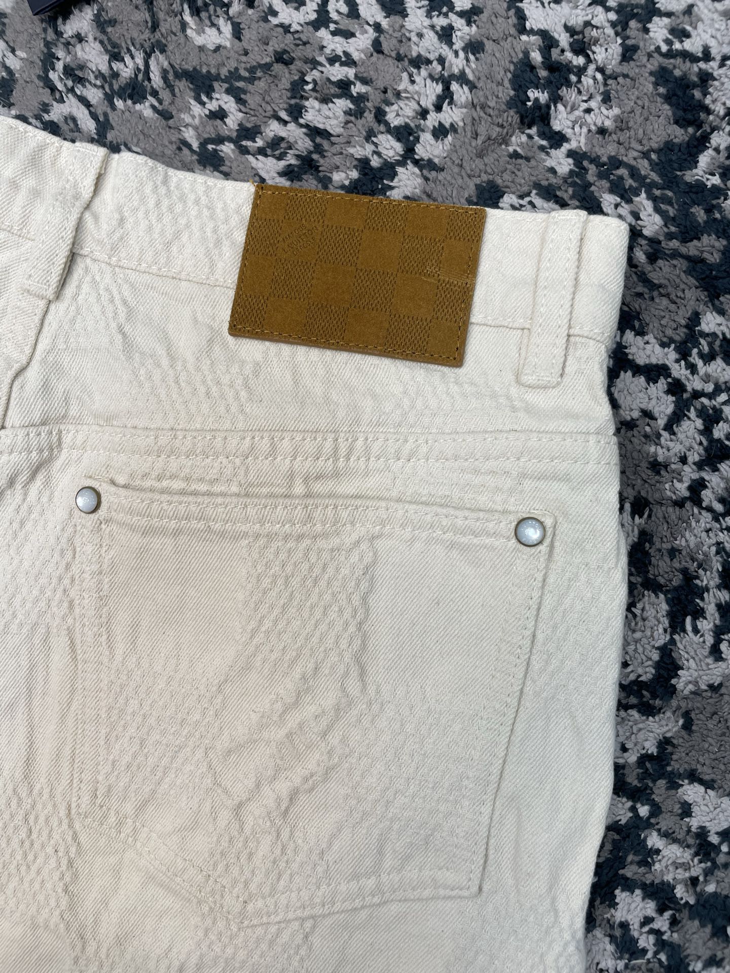 다미에 데님 숏팬츠 (Damier Denim Shorts)