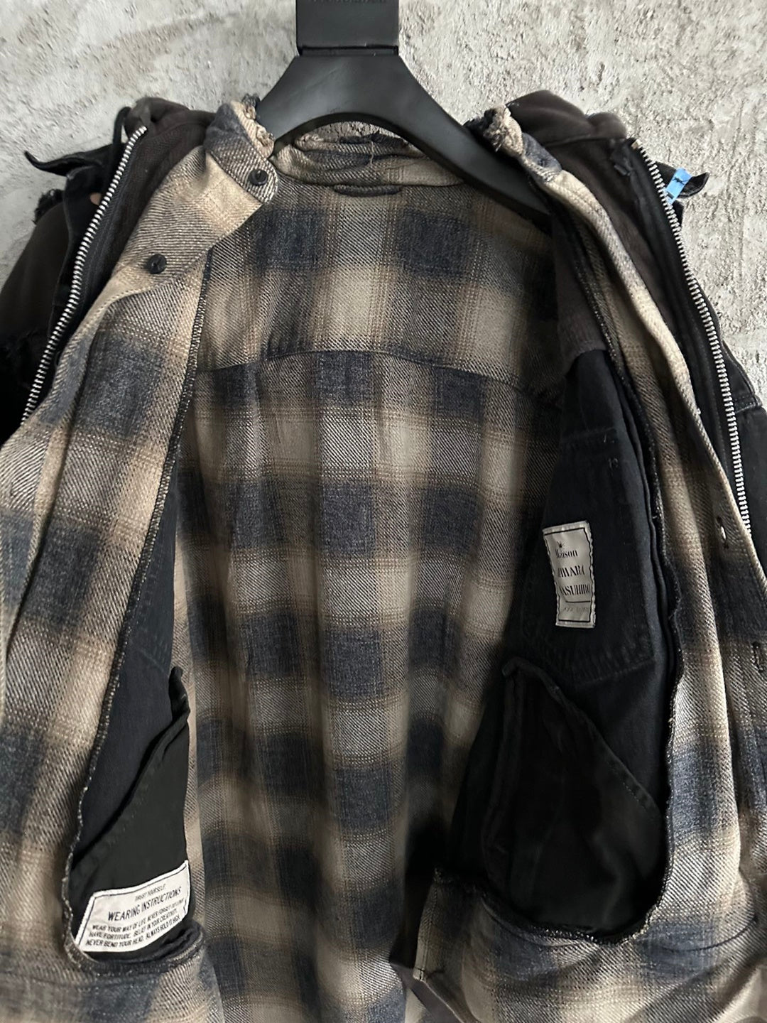 J480425 다층 데님자켓