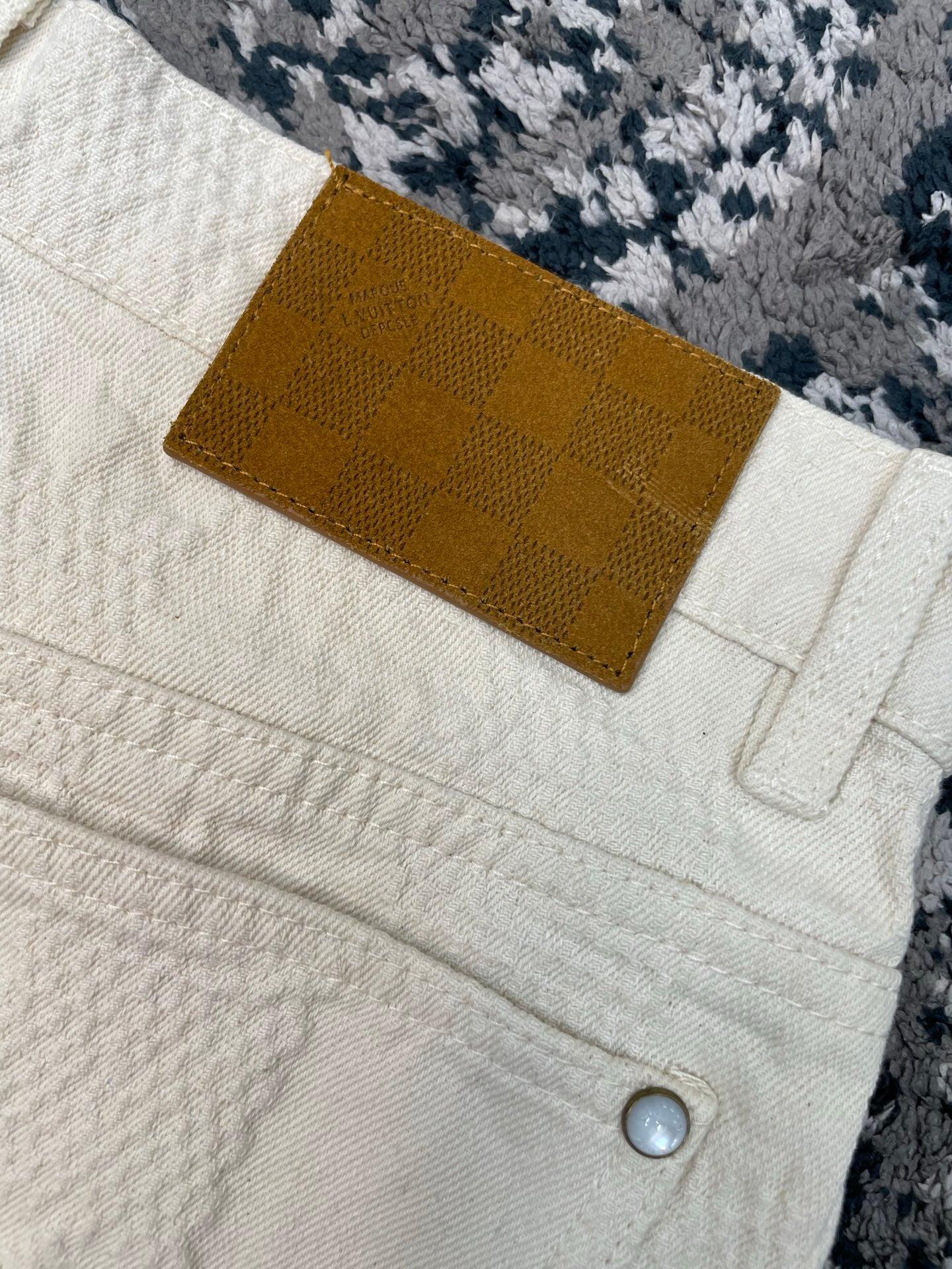다미에 데님 숏팬츠 (Damier Denim Shorts)