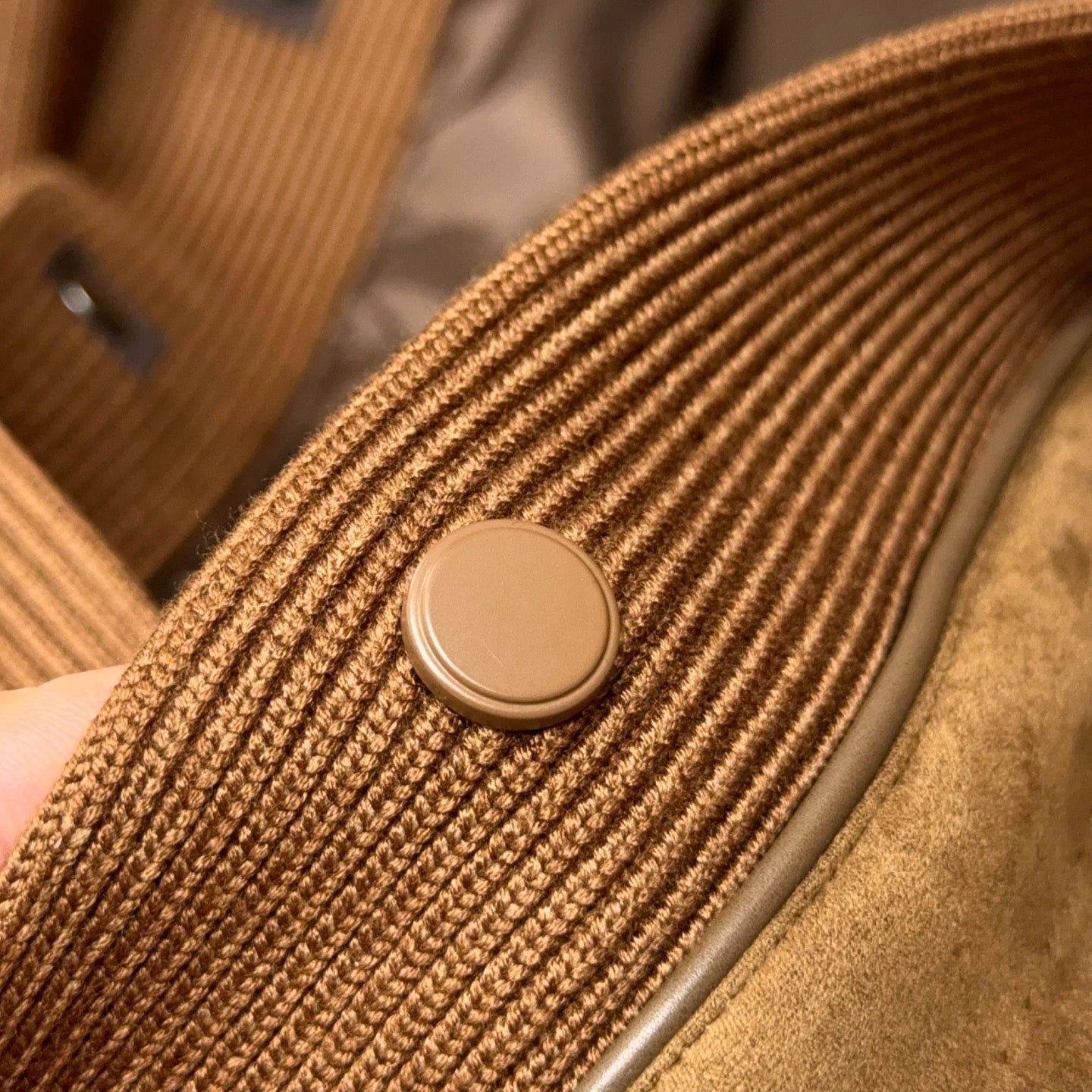 니트 스웨이드 자켓 (knit suede jacket)