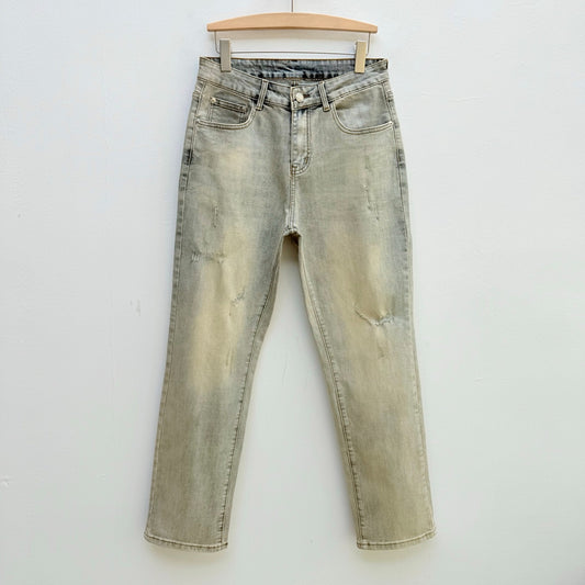 워시드 청바지 (washed jeans)