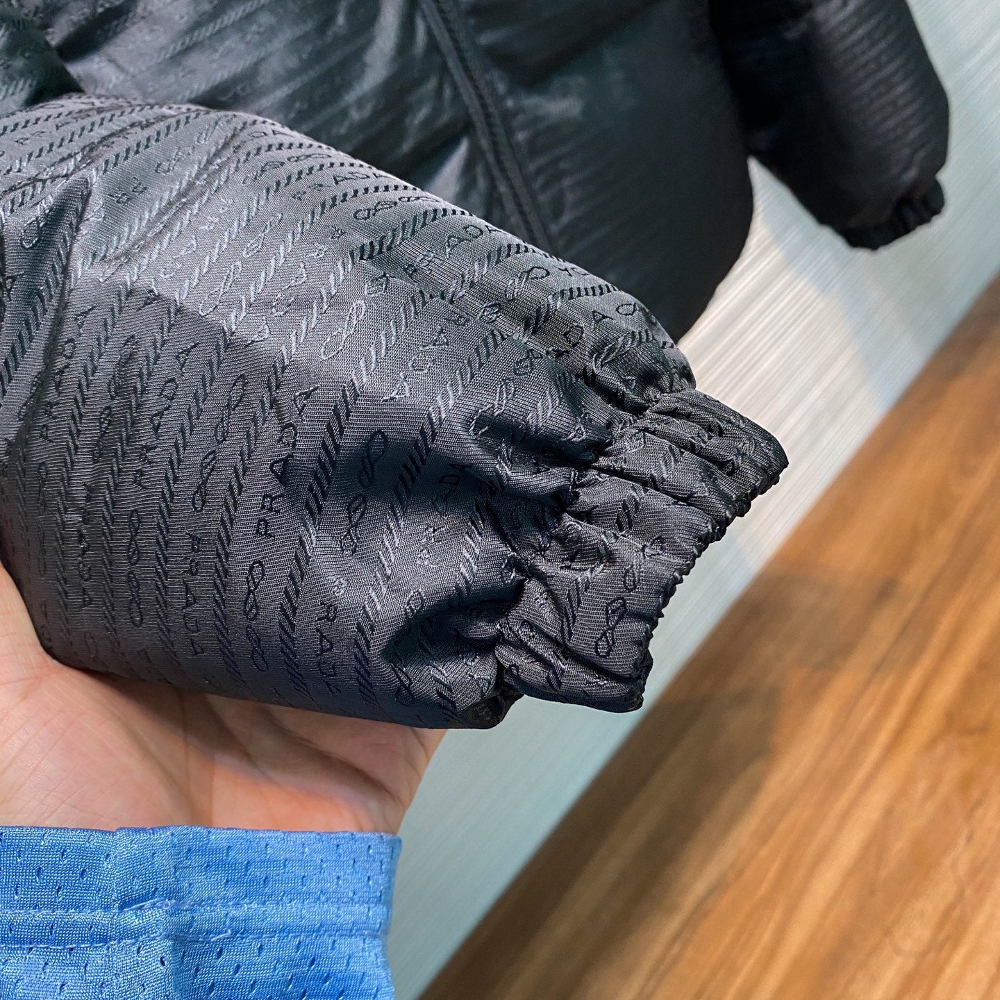 스탠드 칼라 양면패딩 (stand collar padding)