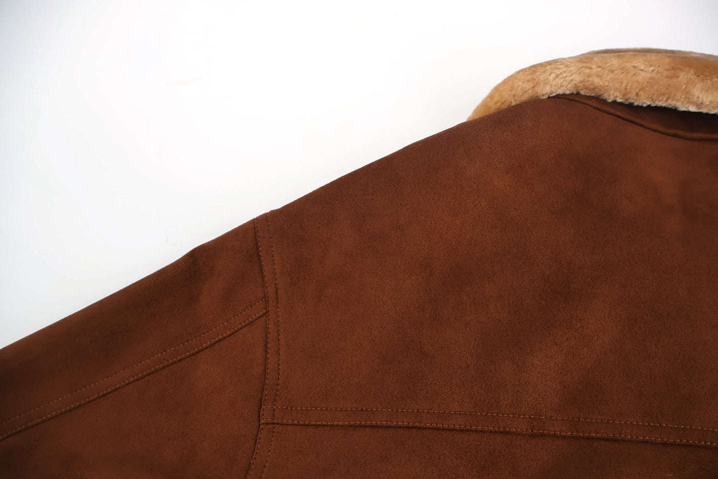 퍼 칼라 스웨이드자켓 (Fur collar suede jacket)