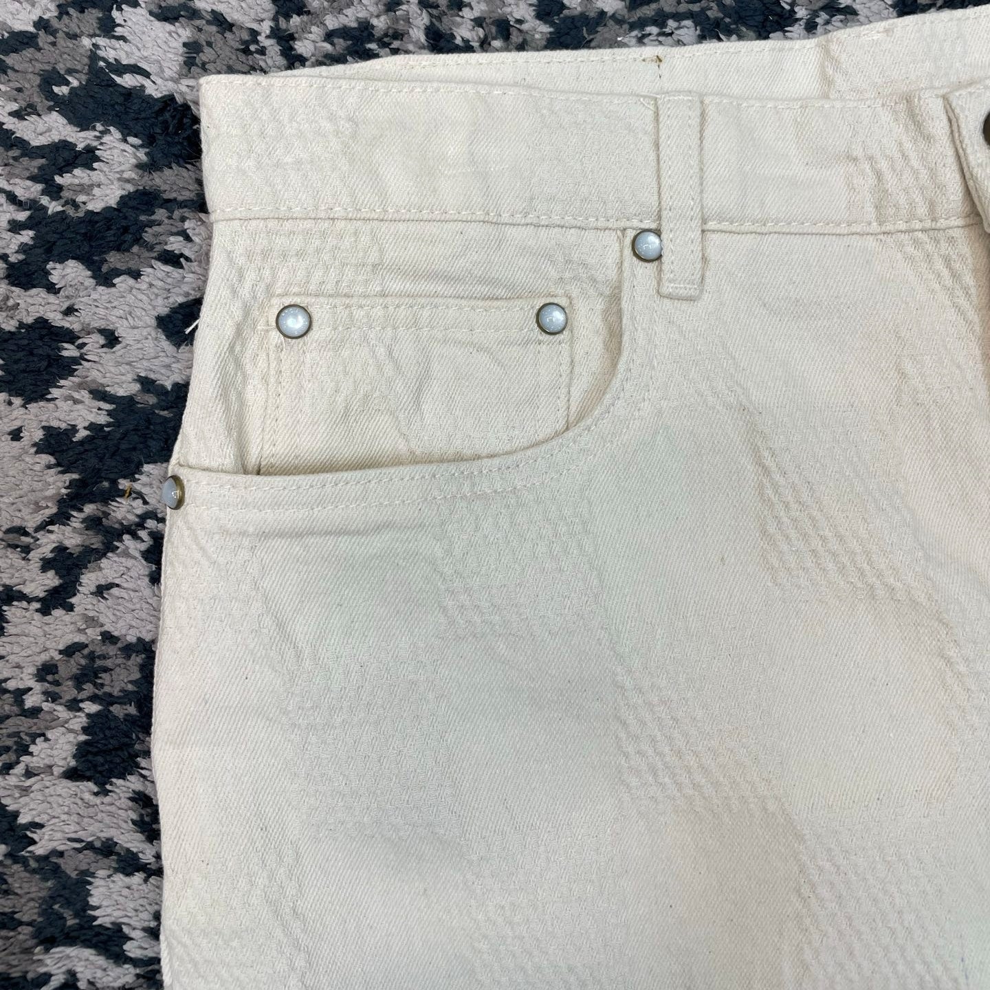 다미에 데님 숏팬츠 (Damier Denim Shorts)