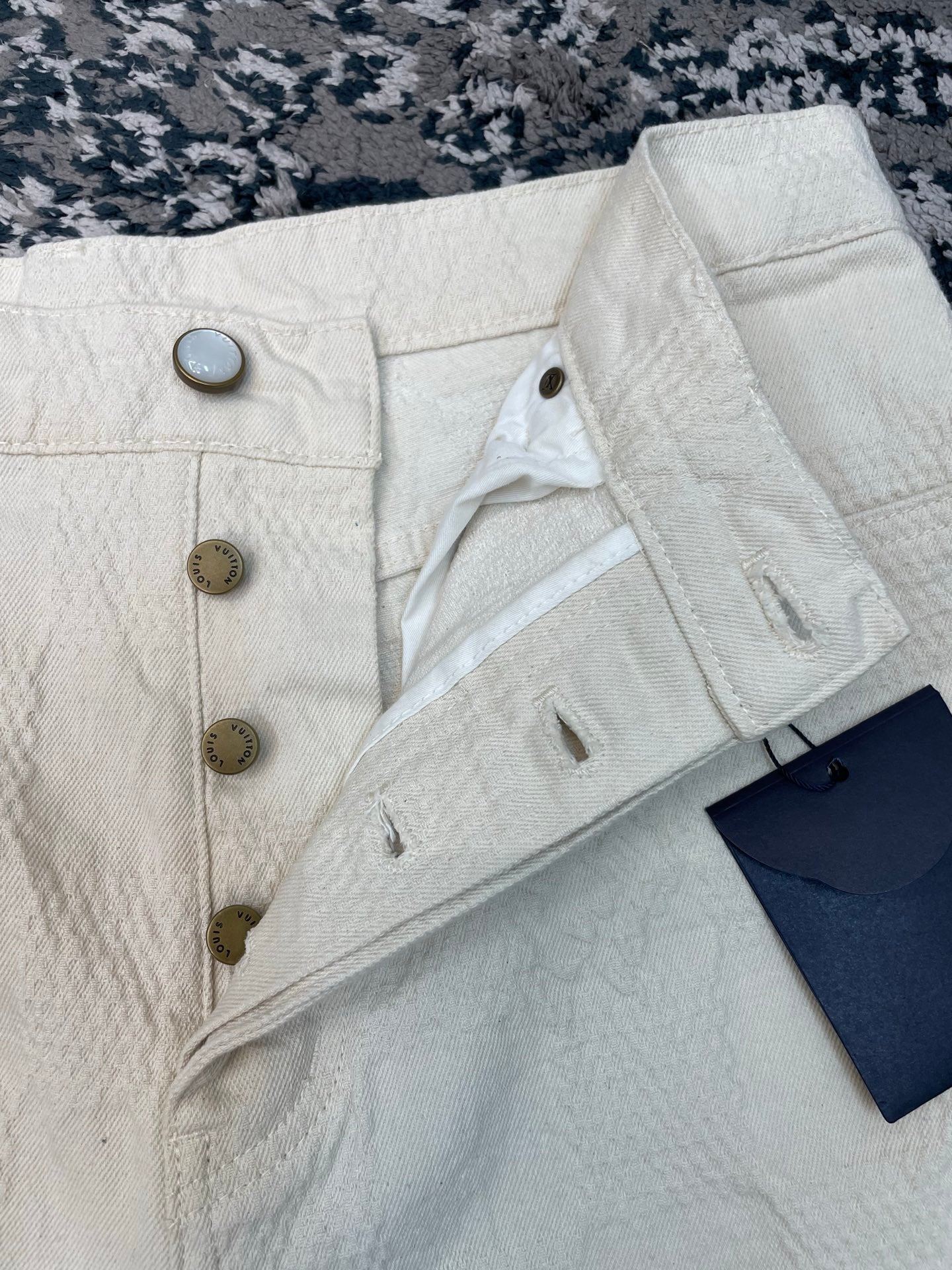 다미에 데님 숏팬츠 (Damier Denim Shorts)