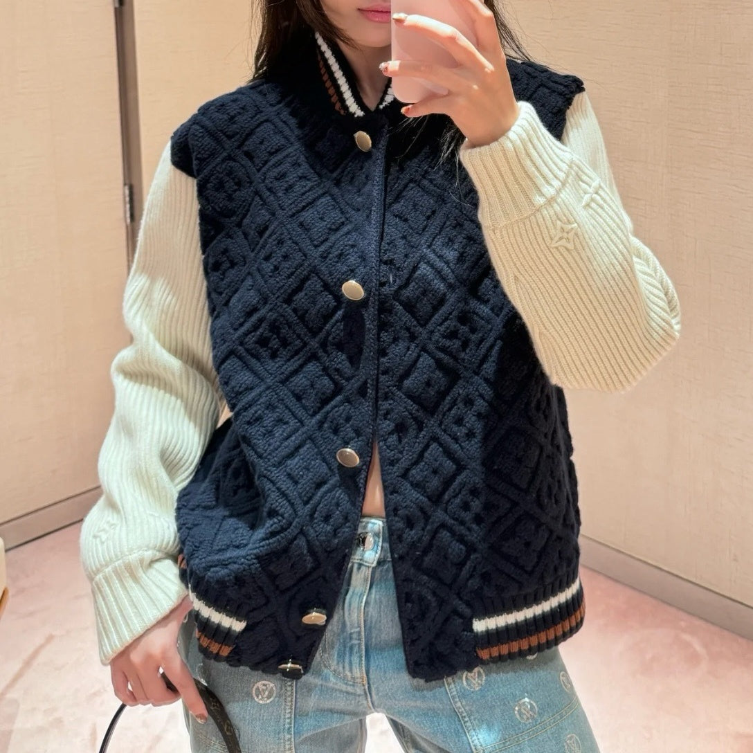 테리 베이스볼 가디건 (Terry Baseball Cardigan)