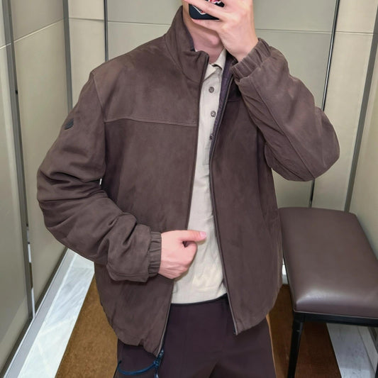 스웨이드 가죽 양면자켓 (Suede leather double-sided jacket)
