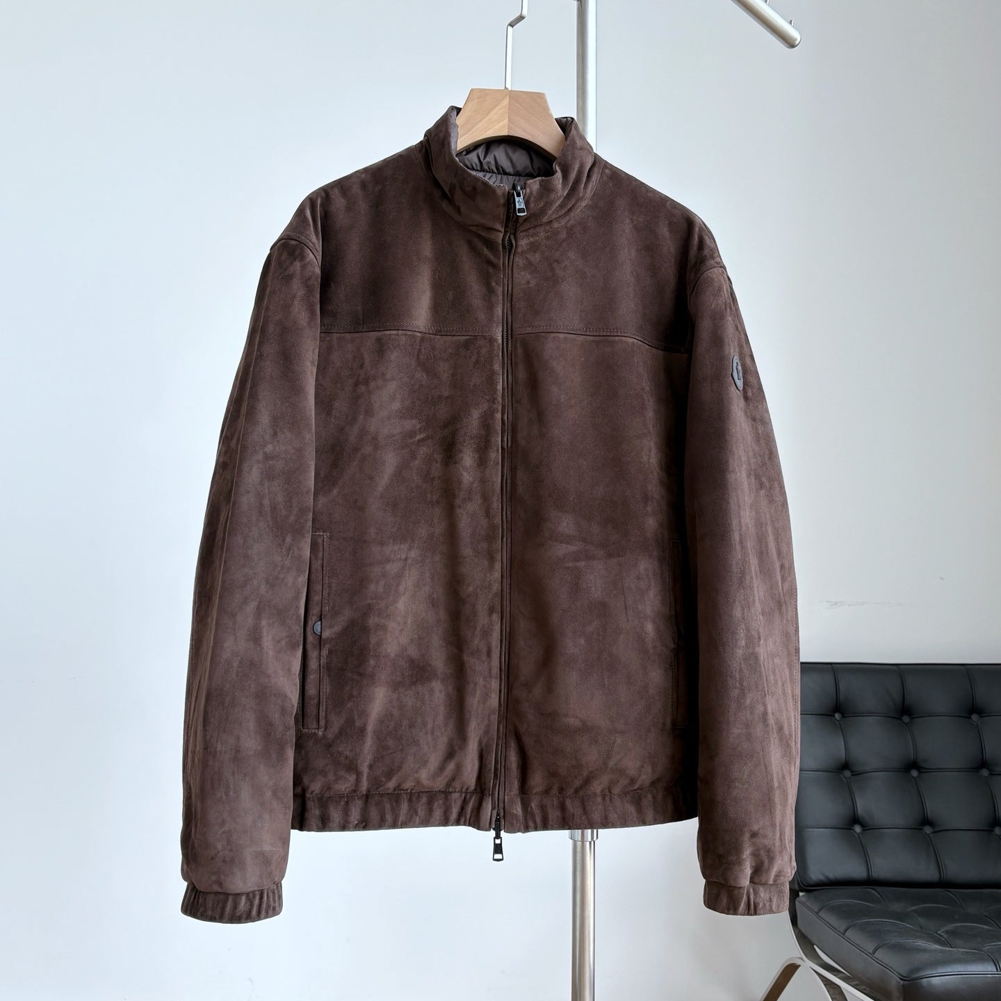 스웨이드 가죽 양면자켓 (Suede leather double-sided jacket)