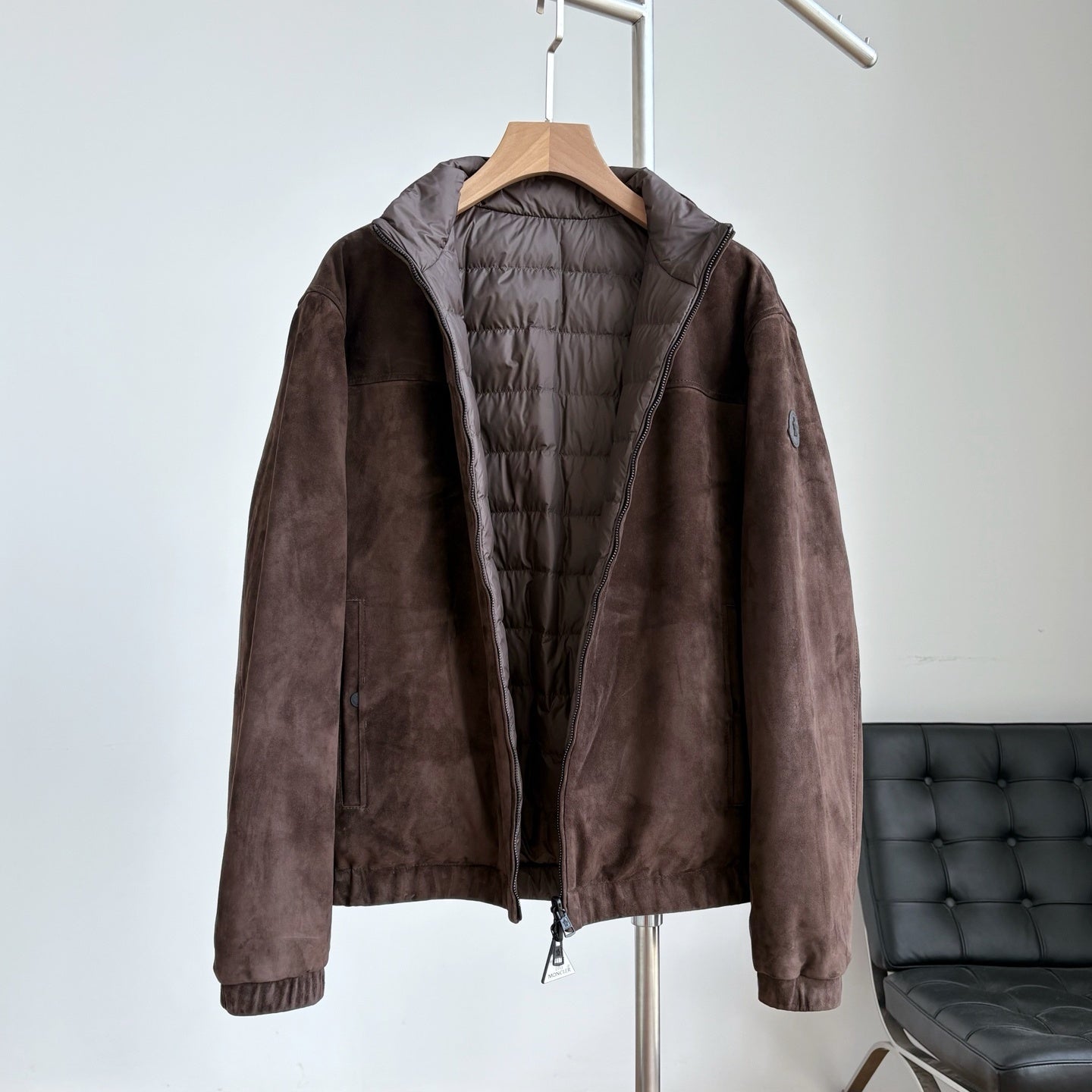 스웨이드 가죽 양면자켓 (Suede leather double-sided jacket)