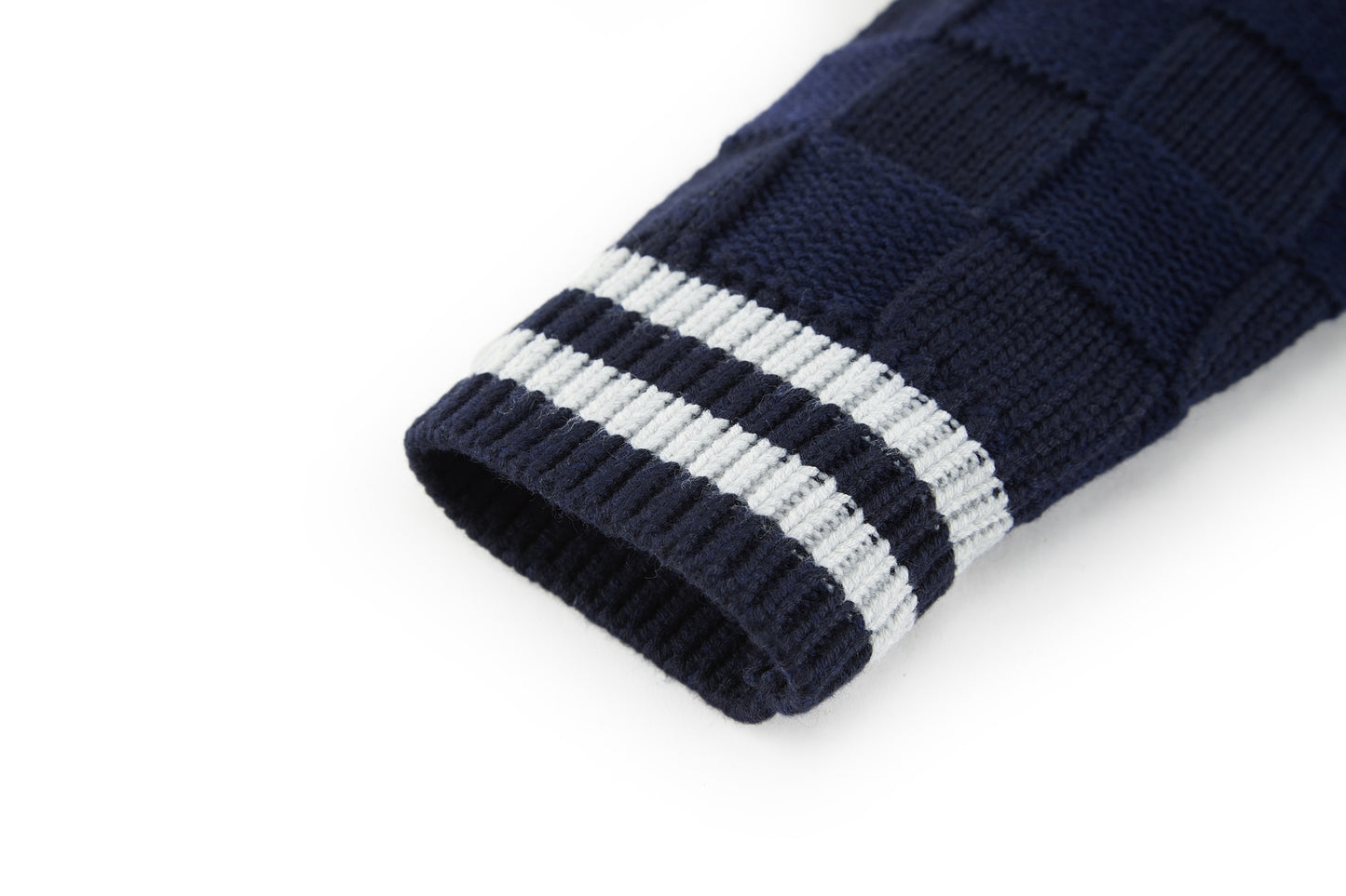 체크 집업 가디건 (Checked zip-up cardigan)