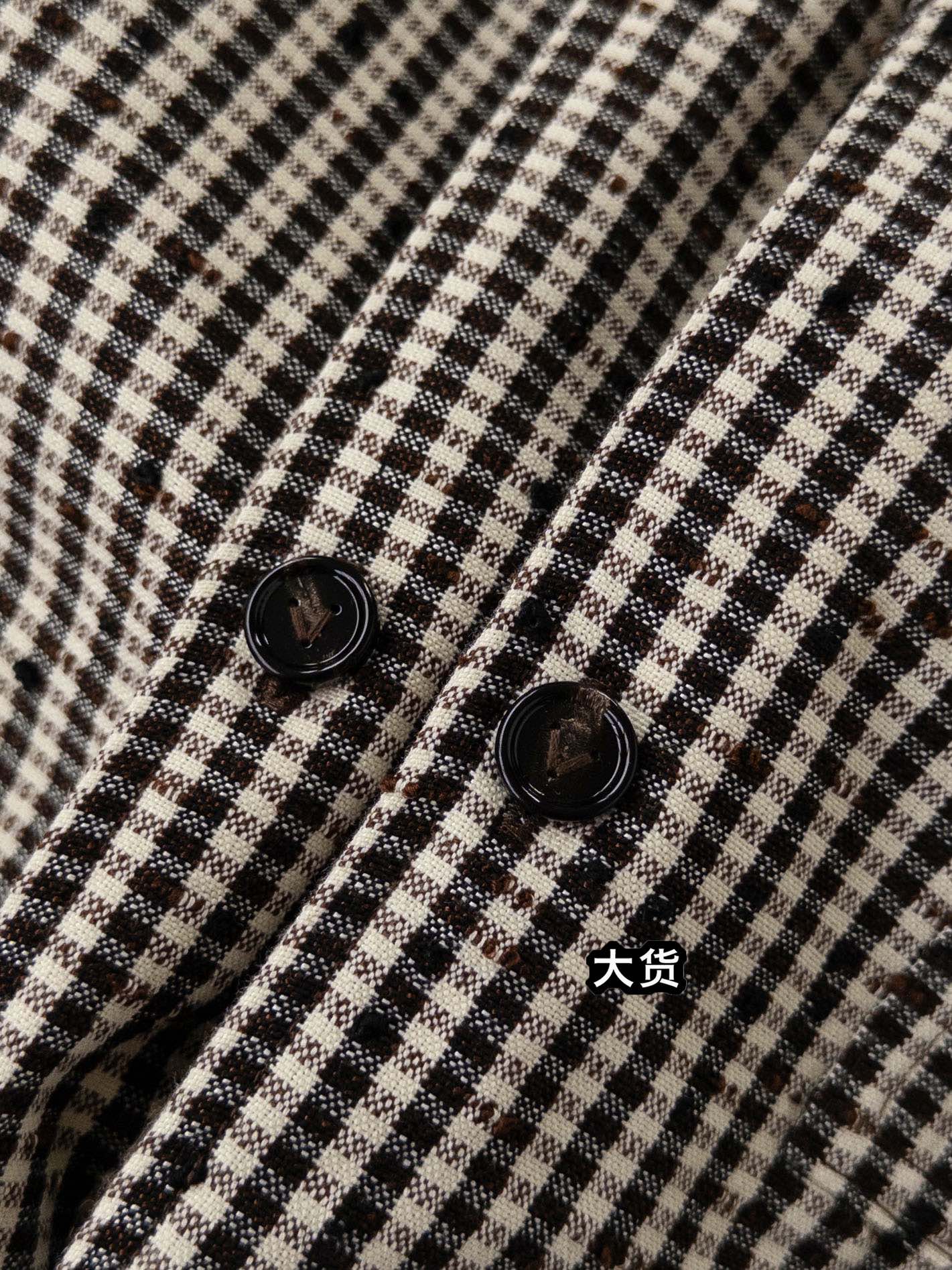 하운드투스 반팔셔츠 (Houndstooth short sleeve shirt)