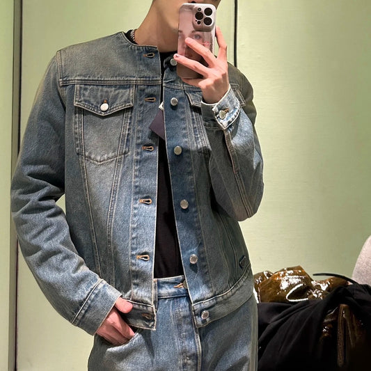 솔리드 데님자켓 (solid denim jacket)