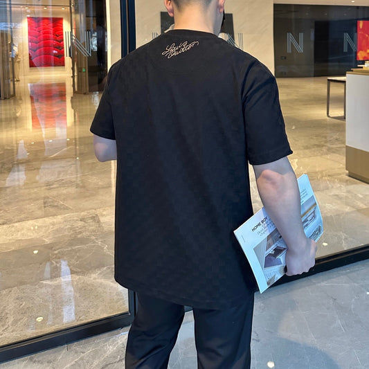 체커보드 반팔티셔츠 (Checkerboard short sleeve tshirt)