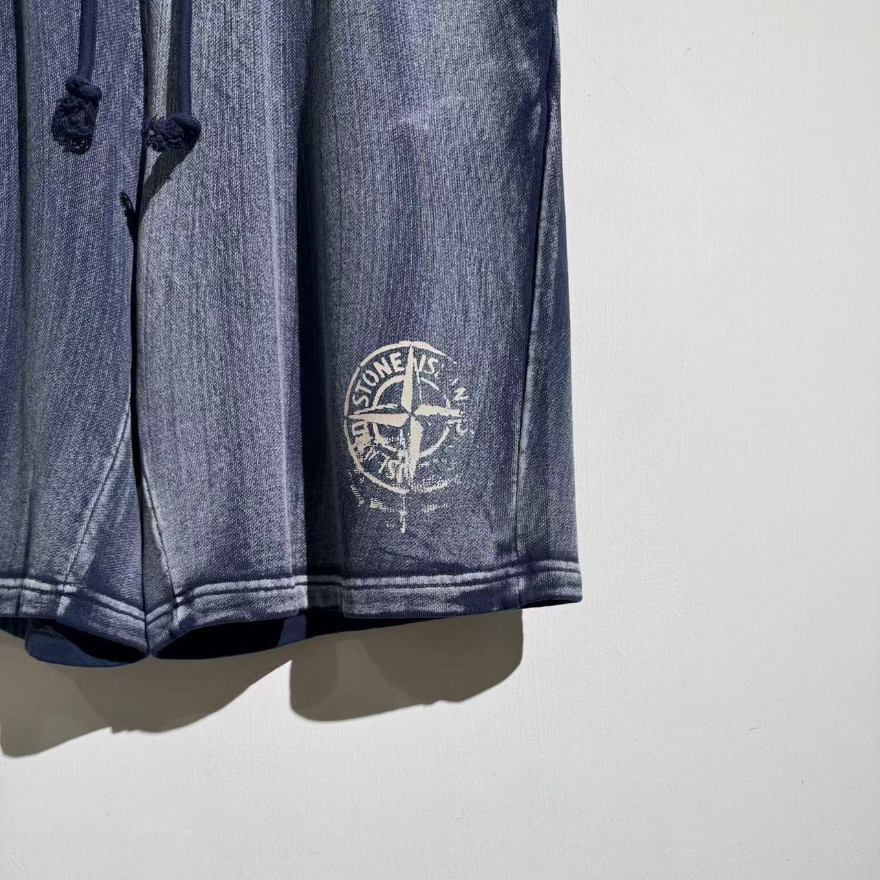 블루워시 반바지 (blue wash shorts)