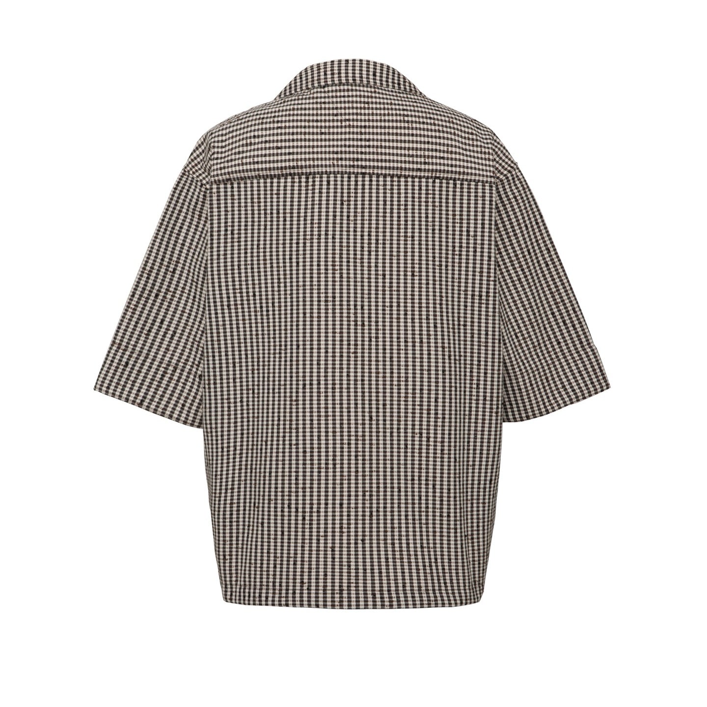 하운드투스 반팔셔츠 (Houndstooth short sleeve shirt)