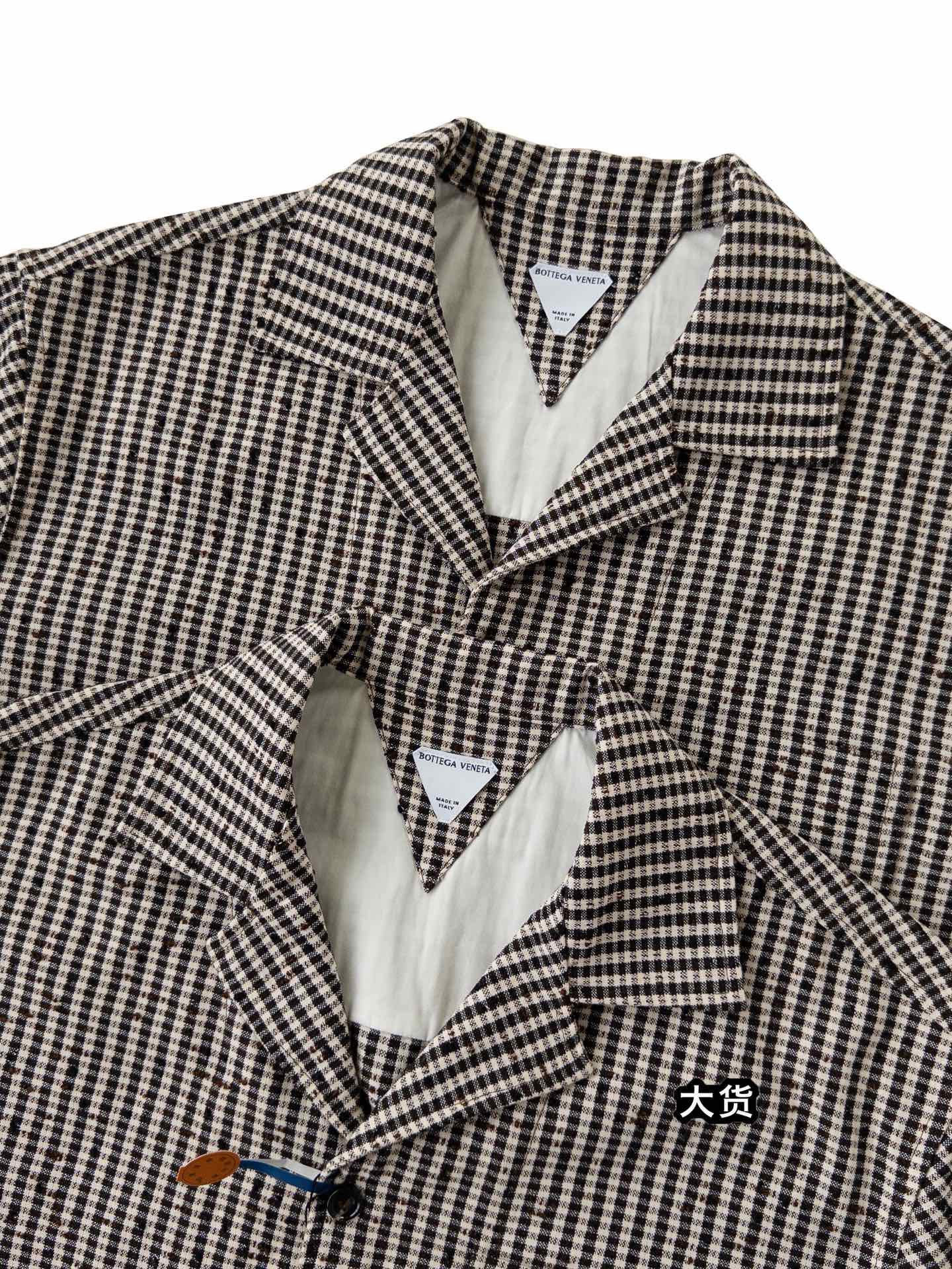 하운드투스 반팔셔츠 (Houndstooth short sleeve shirt)