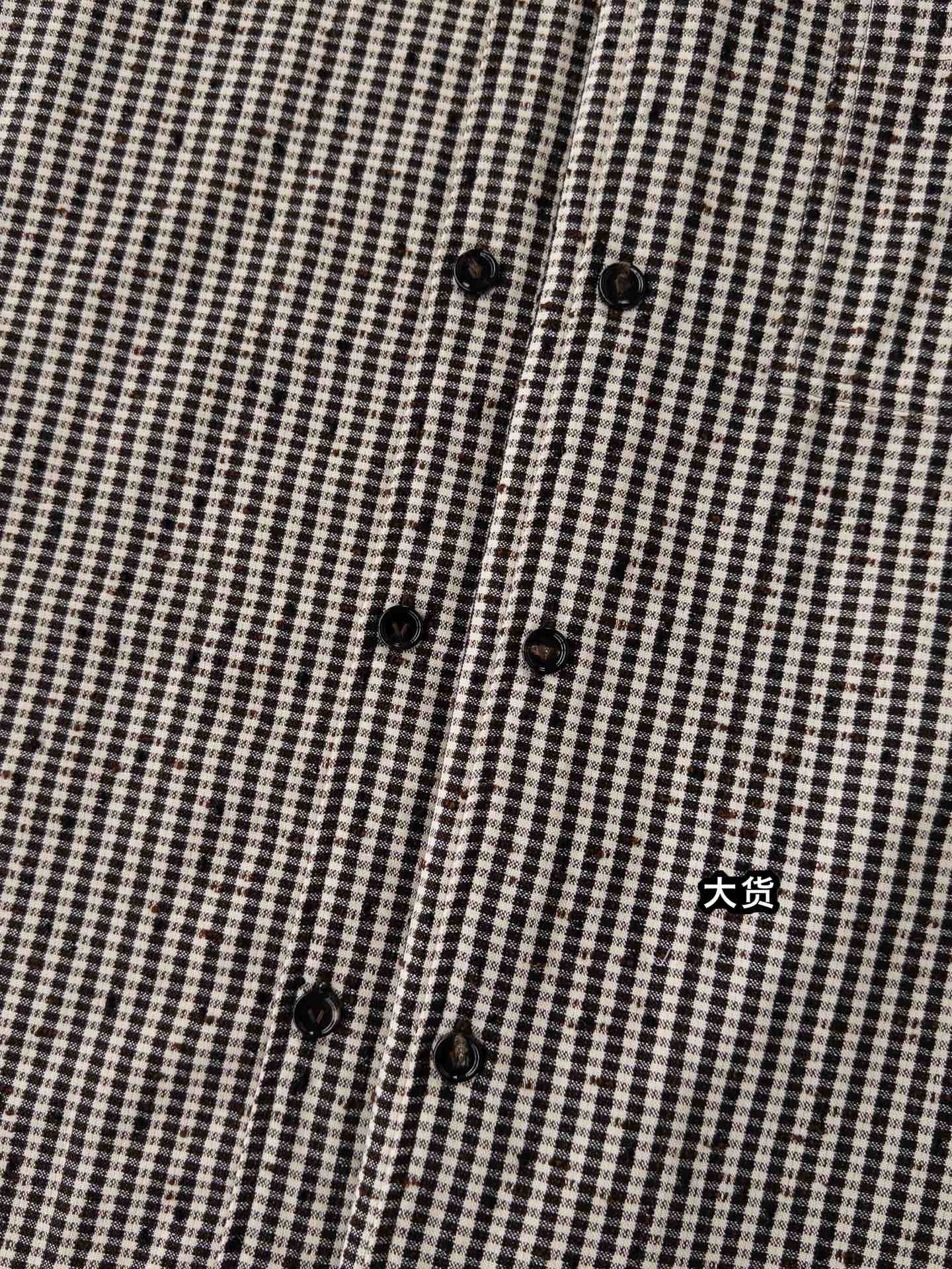 하운드투스 반팔셔츠 (Houndstooth short sleeve shirt)
