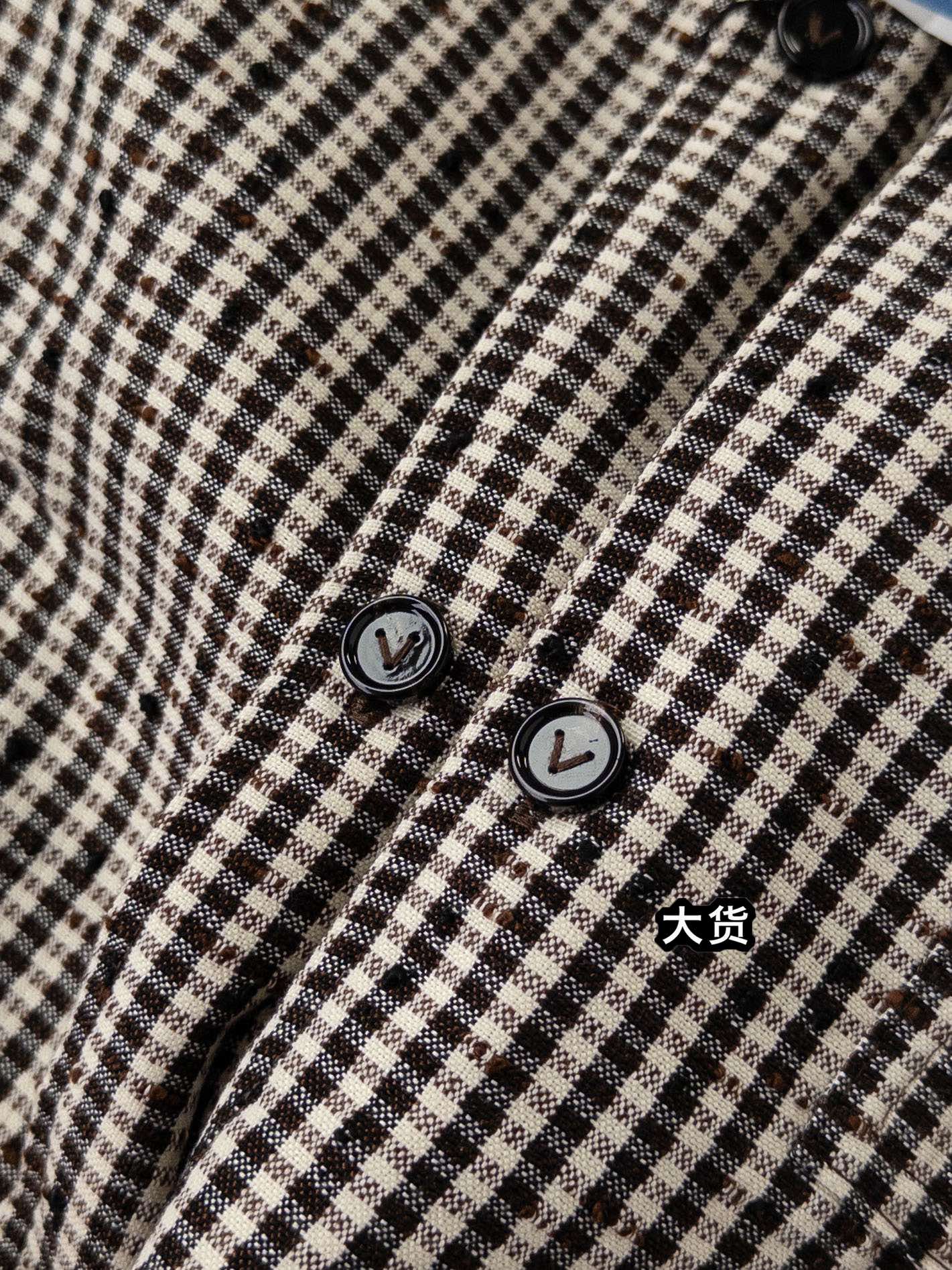 하운드투스 반팔셔츠 (Houndstooth short sleeve shirt)