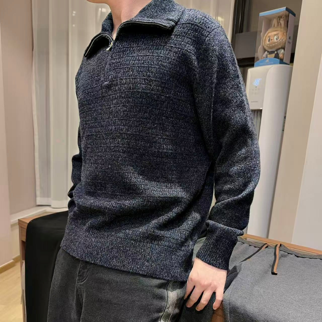 울 하프 니트티 (Wool half knit tee)