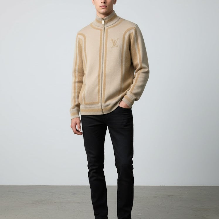 인타르시스 니트집업 (Intarsis knit zip-up)