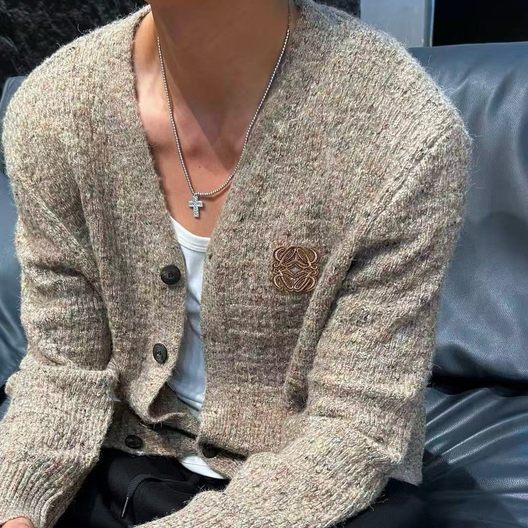 직조 니트가디건 (Woven knit cardigan)