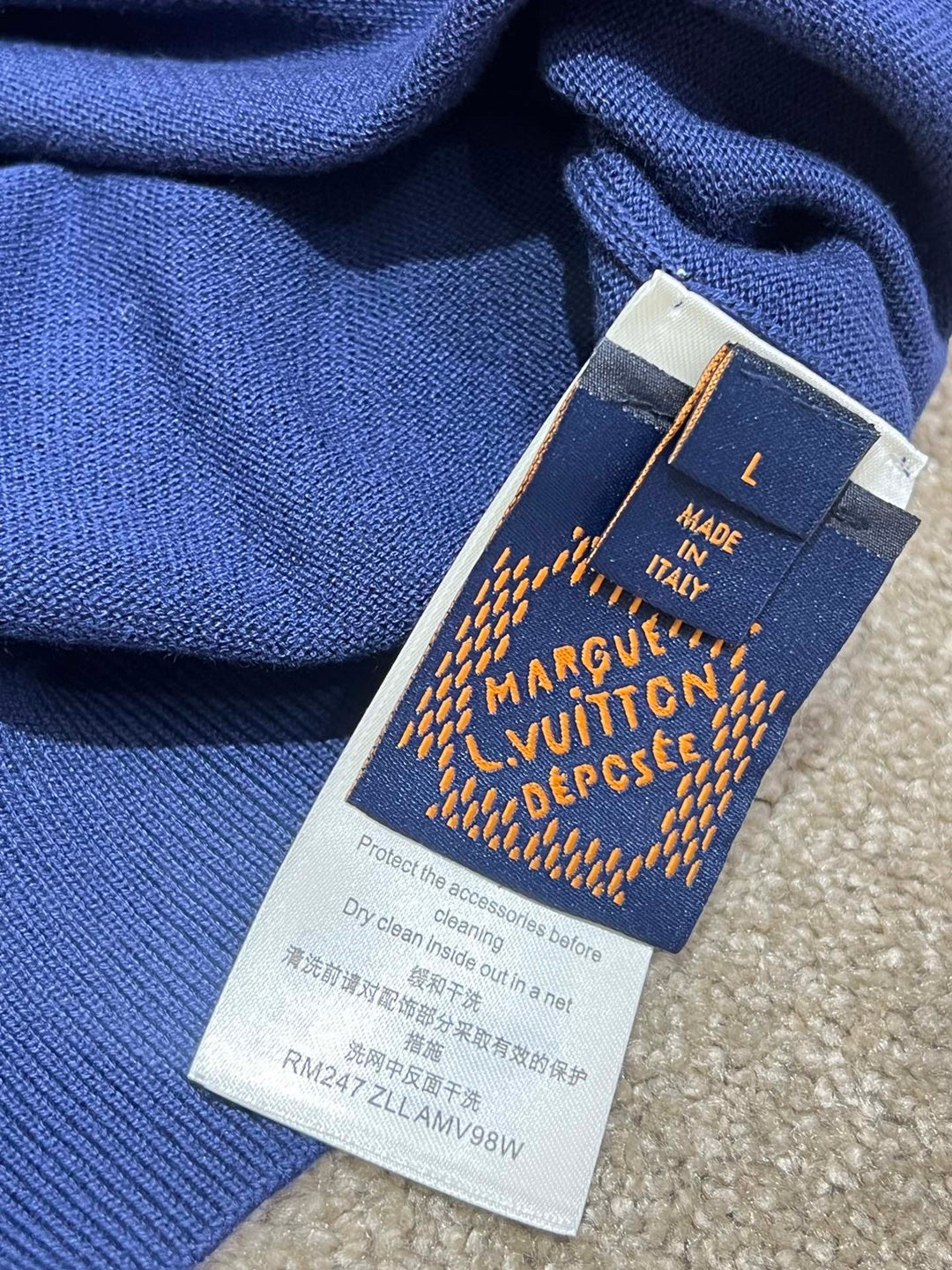 K476442.3 자수 라펠티셔츠