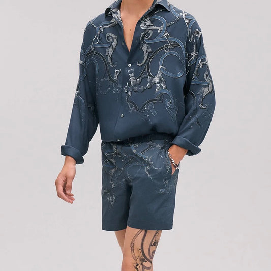 롱캔버스 셔츠 (Long canvas shirt)