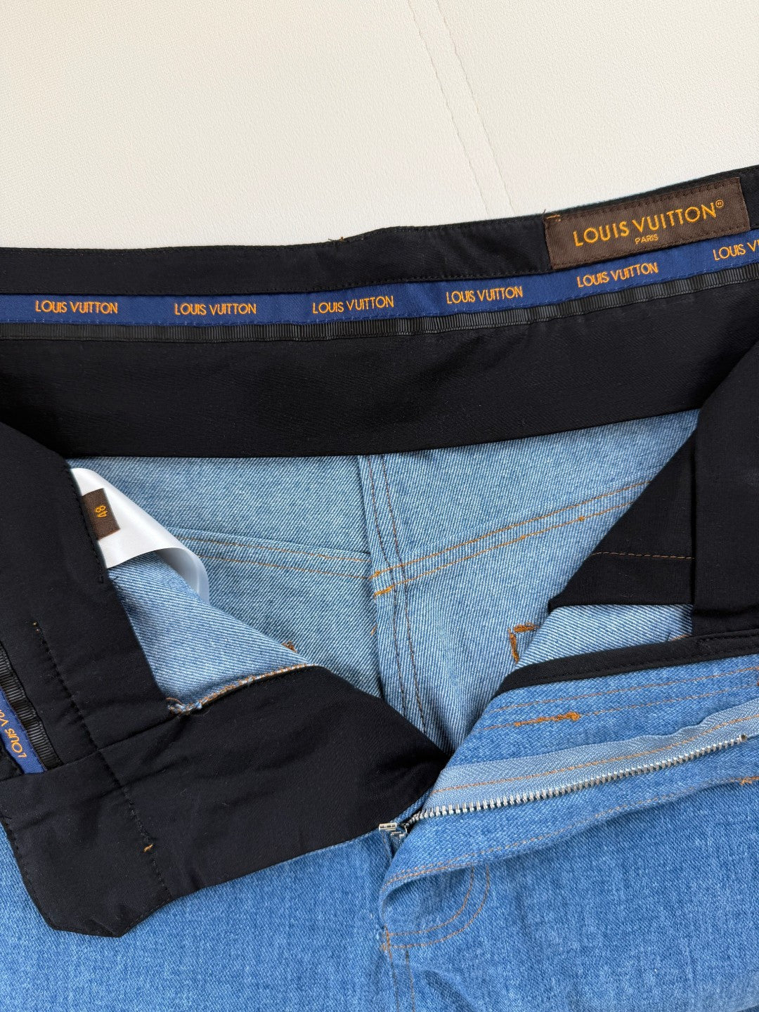 블렌드 데님 워크 재킷, 진 (Blend denim work jacket, jeans)