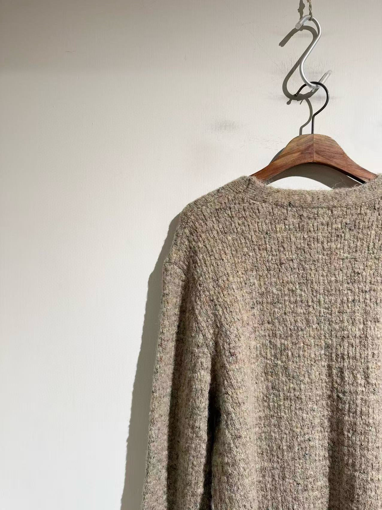 직조 니트가디건 (Woven knit cardigan)