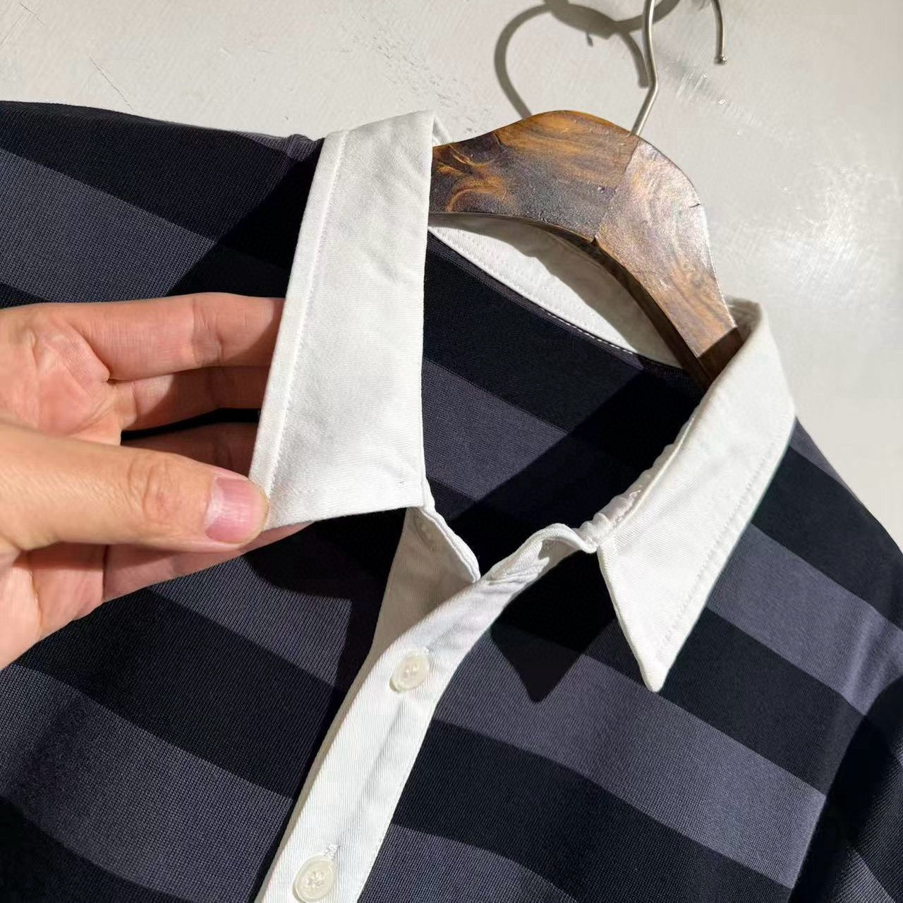 폴로 반팔티셔츠 (Striped Polo Shirt)