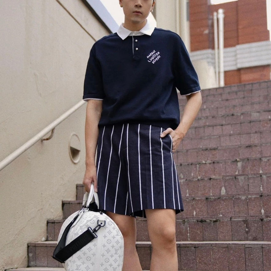 K476442.3 자수 라펠티셔츠