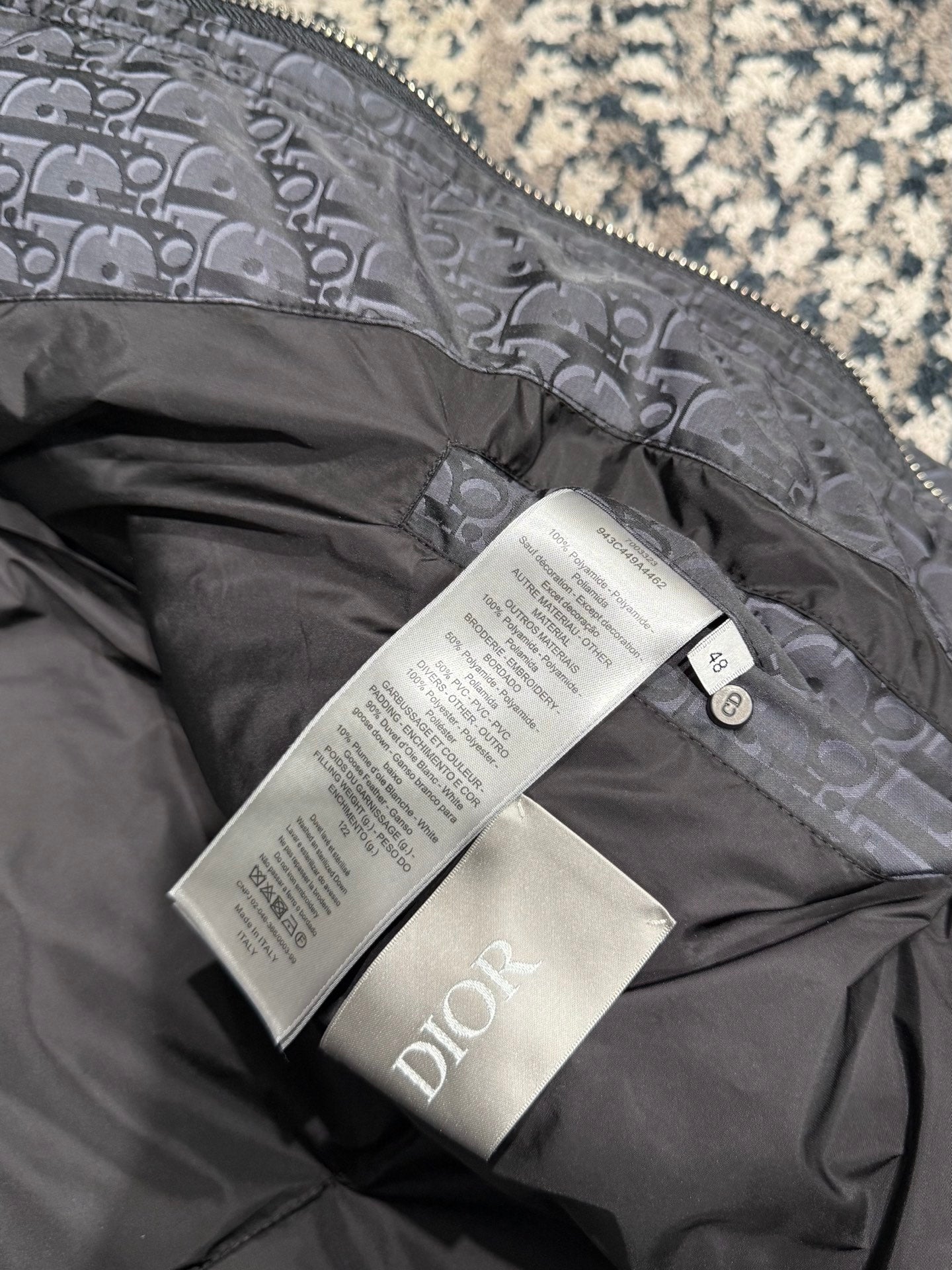 오블리크 다운 후드재킷 (Oblique down hooded jacket)