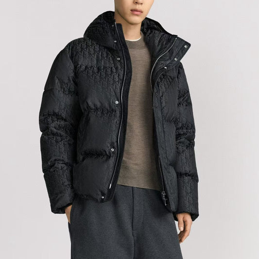 오블리크 다운 후드재킷 (Oblique down hooded jacket)