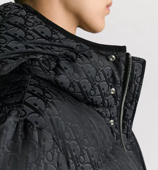 오블리크 다운 후드재킷 (Oblique down hooded jacket)