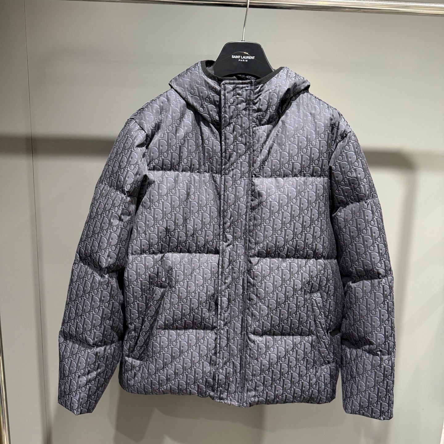 오블리크 다운 후드재킷 (Oblique down hooded jacket)